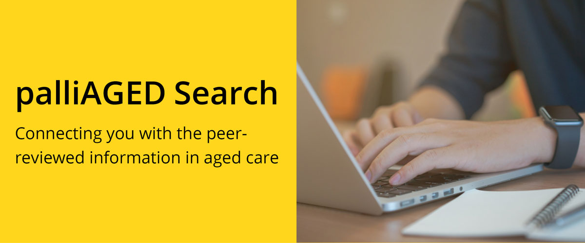 New resource: palliAGED Search resources