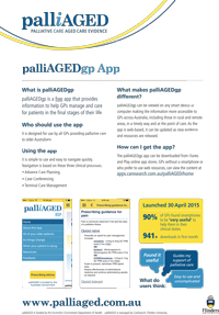 palliAGEDgp App factsheet